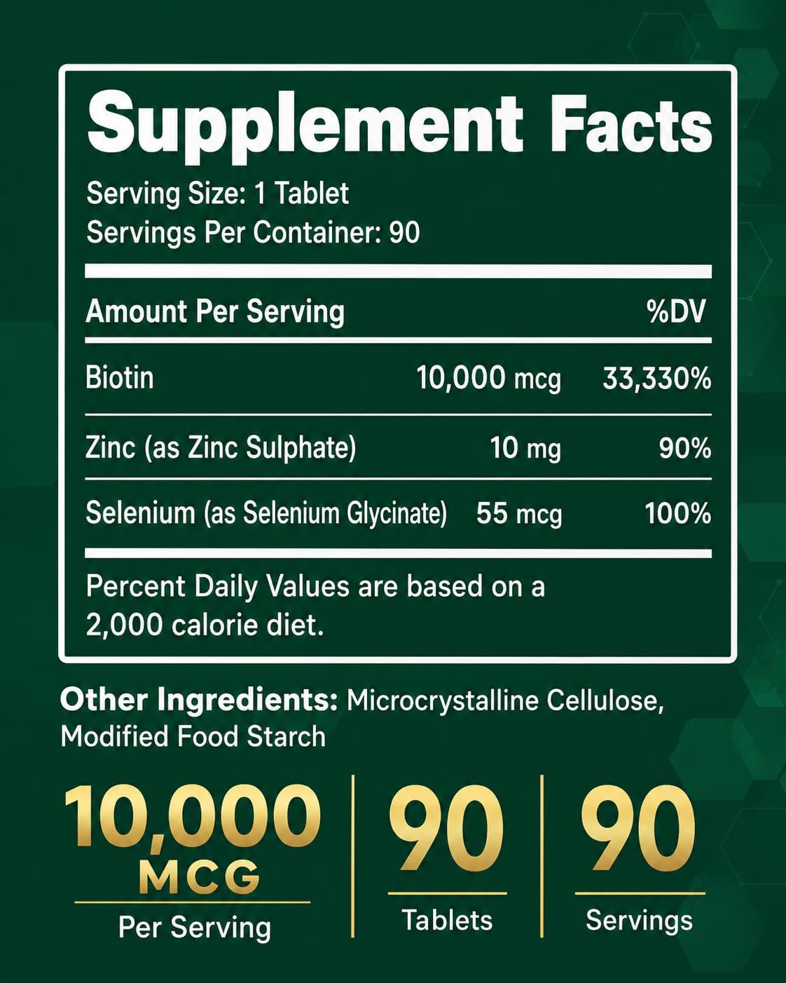 Biotin 10,000 mcg