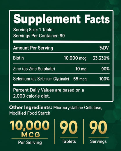 Biotin 10,000 mcg