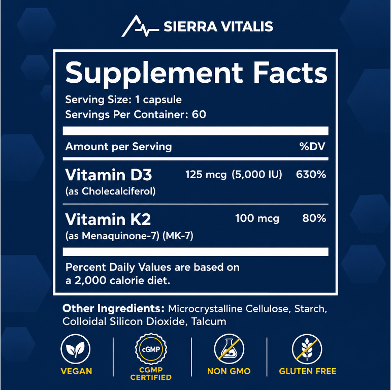 Vitamin D3 + K2