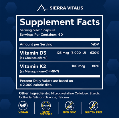 Vitamin D3 + K2